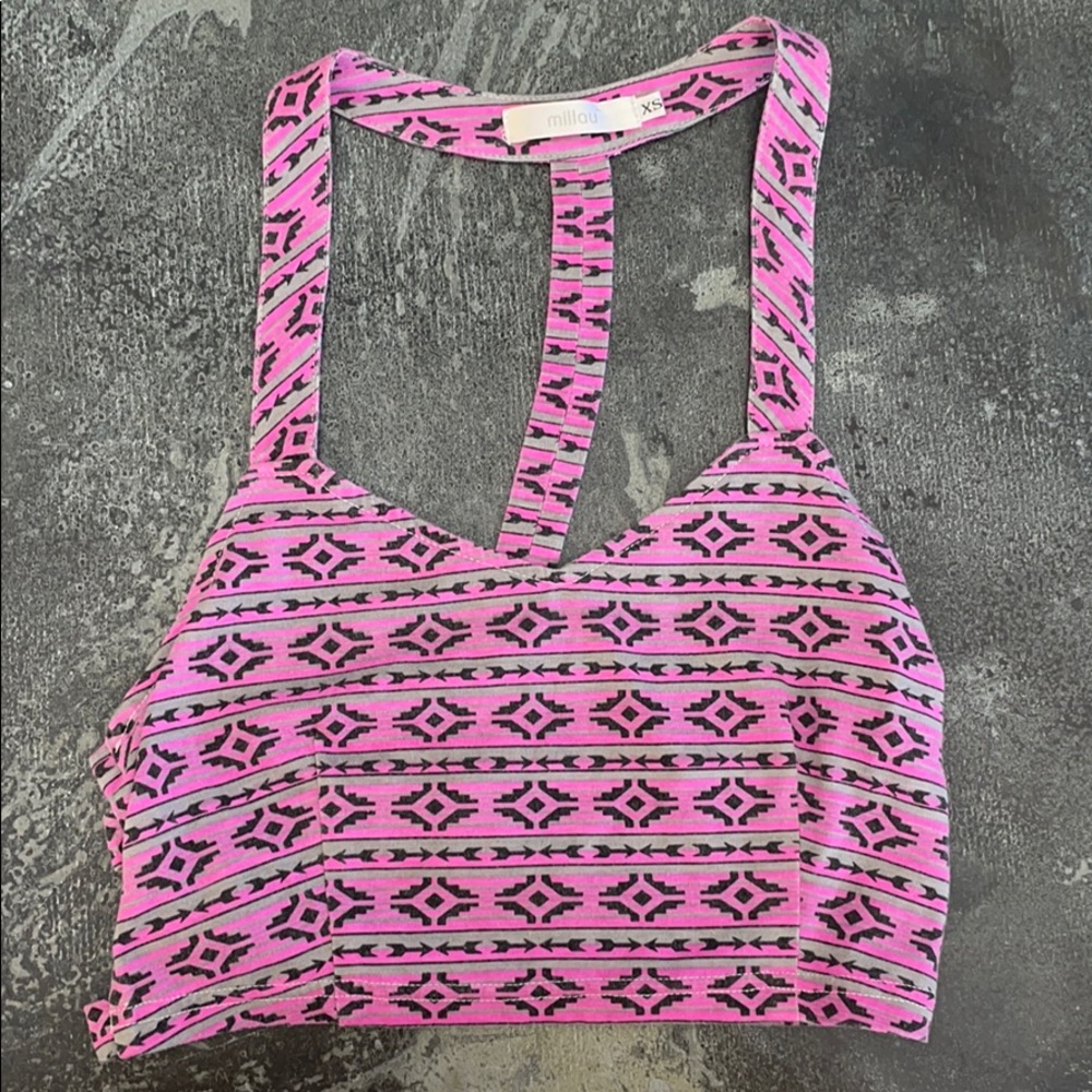 Millau racerback crop tank